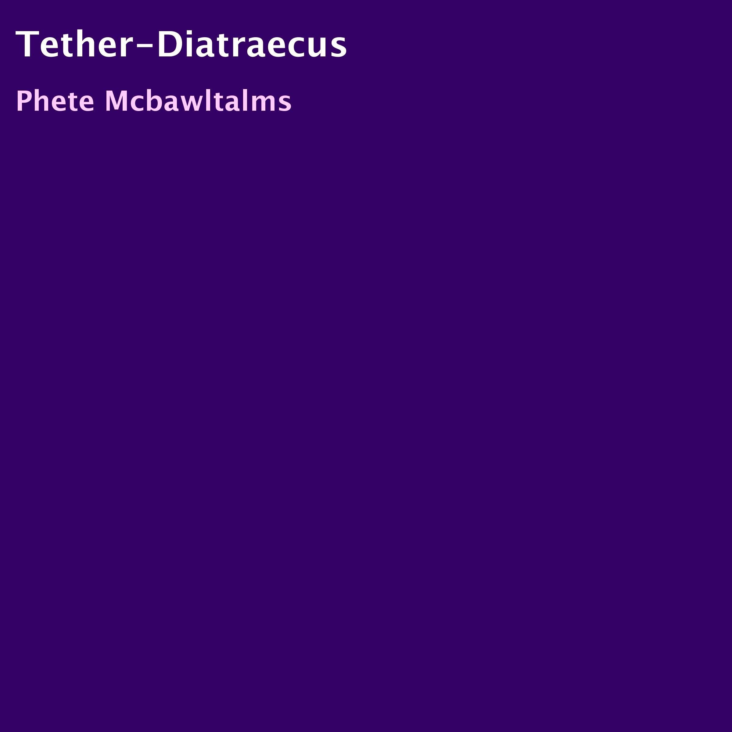 Cover art for Diatraecus