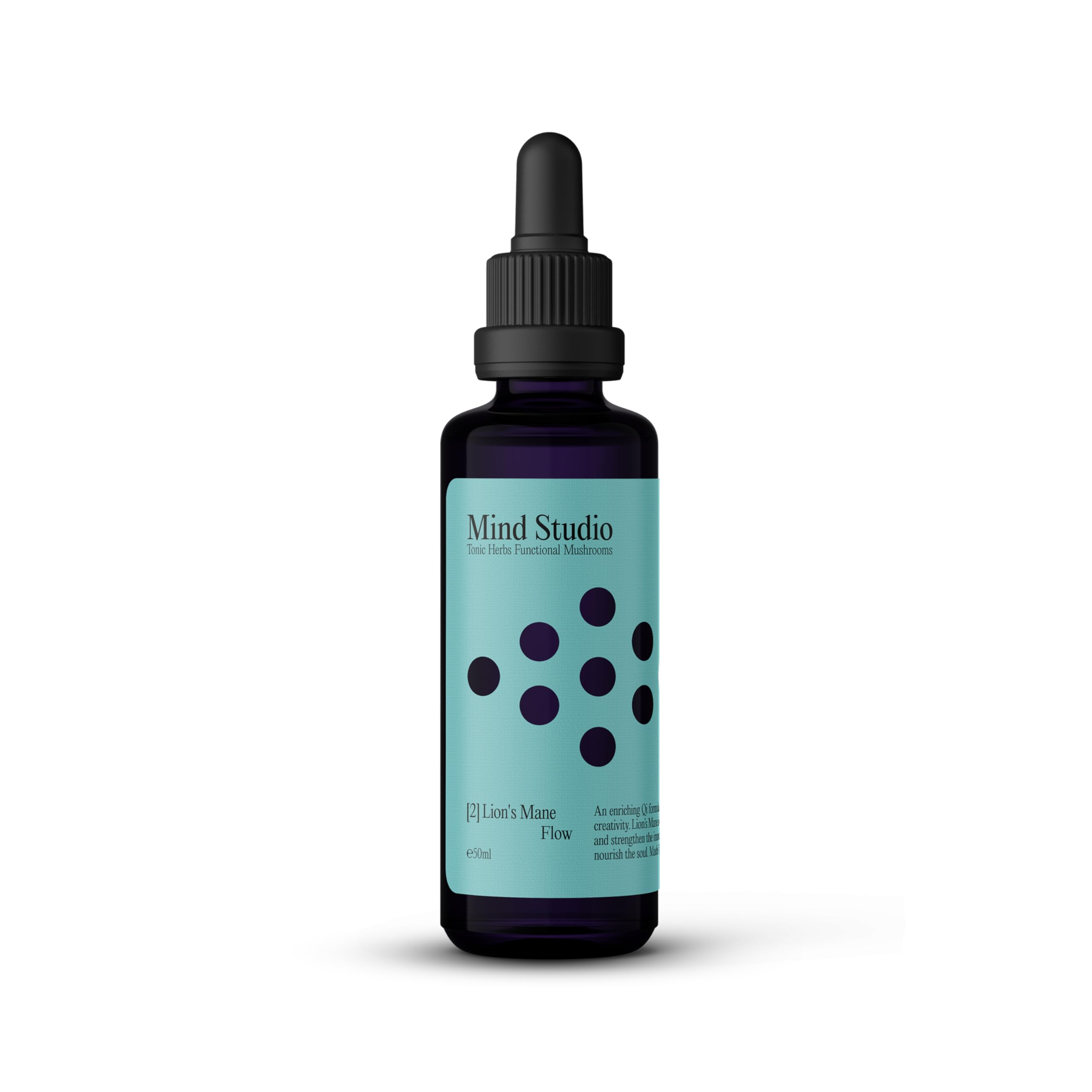 Mind Studio Lion's Mane Mushroom Tincture, Triple Extracted, Organic, 50 ml