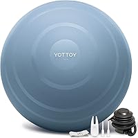 Vista 11 de YOTTOY - Pelota de ejercicio antiestallido para entrenamiento, yoga y embarazo, extragruesa para terapia física y fitness