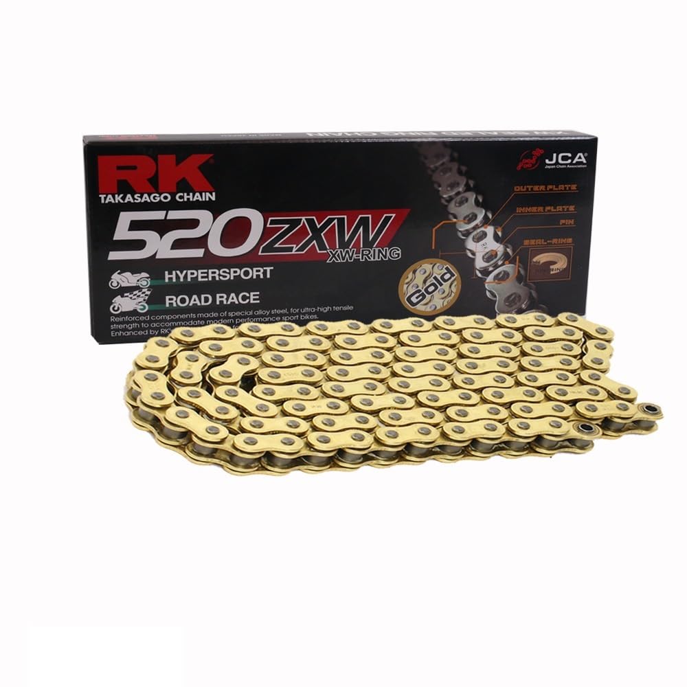 Chain Set Suitable for Kawasaki ZX-6R 03-04 Chain RK GB 520 ZXW