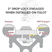 Vista 3 de 8020, 1020, Serie 10, 1 pulgada x 2 pulgadas, extrusión de aluminio con ranura en T, barra de riel de ranura lineal extruida para bricolaje 80/20