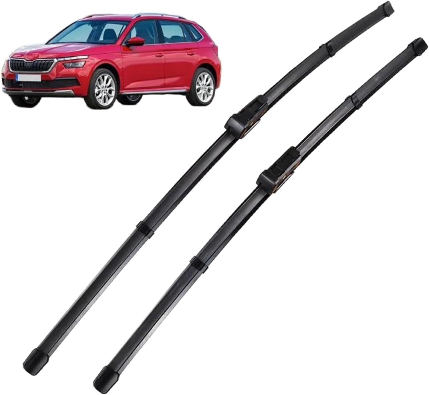 RESKIU Car Front Windshield Wiper Blade Set Replacement for Kamiq 2019-2023, All Season Windscreen Wipers Quiet Easy Installation