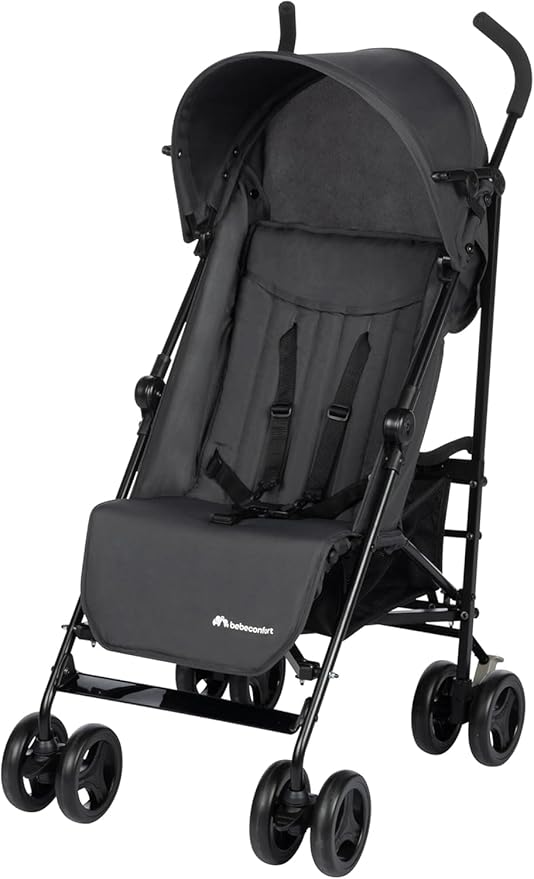 Bebeconfort Rainbow Passeggino Leggero e Reclinabile, Pieghevole Chiusura ad Ombrello, Passeggino da Viaggio Maneggevole e Compatto, 6 mesi - 4 anni, Fino ai 22 kg, colore Mineral Graphite