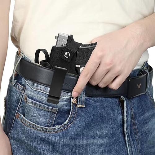 Miniatura 8 de Funda de pistola para pistola oculta para hombres y mujeres, con bolsa para revista, apta para mano izquierda y derecha