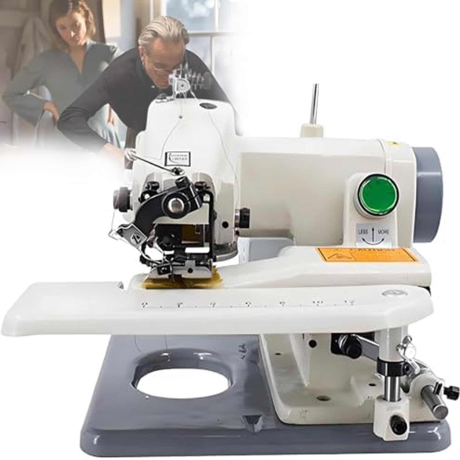 Máquina Dobladillos Profesionales,Máquina de Coser Portátil Semi Industrial de Puntada Invisible Tejidos Finos y Medios Dobladillos Invisibles en Bajos de Pantalón
