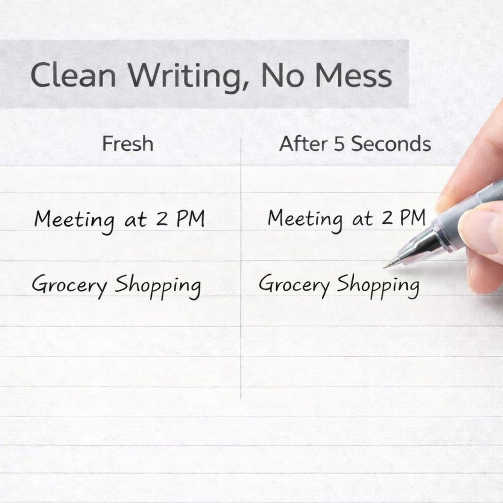 Muji 0 38 mm Pen Smooth Gel Ink Ballpoint Pens - Fine Tip Black Ink Cap Type - — view 5