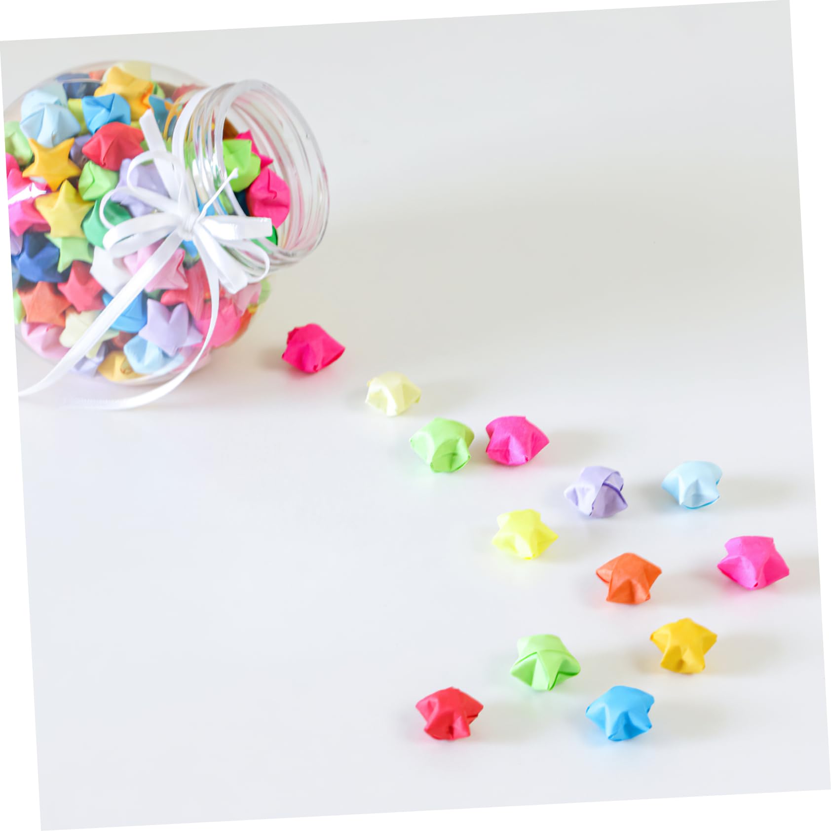 Operitacx 5160stücke Origami Papierstreifen Für Sterne Leuchtende Sternenpapier Bastelsets Mit Farben Für Kreative Dekorationen Und Partys