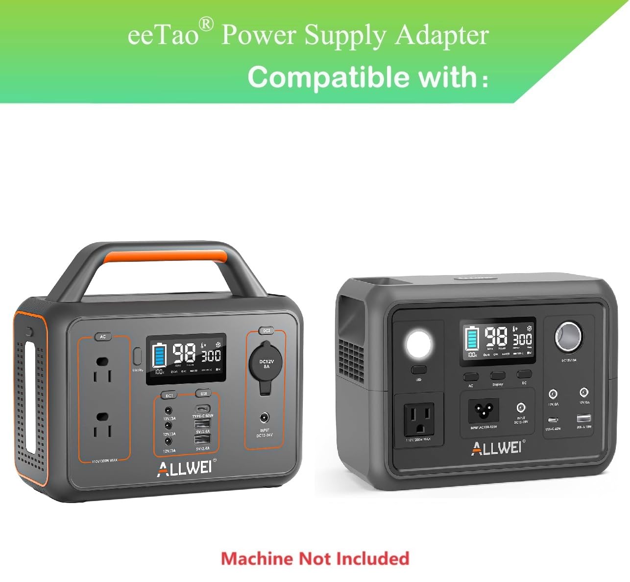 Amazon.com: Charger for ALLWEI SGR-PPS300-2 PPS300-4 300W Portable