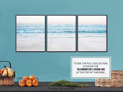 Miniatura 7 de Ocean Waves Wall Art Decor Print Set - 8x10 Contemporary Home Decoration Photos for Bedroom, Bathroom, Beach House - Gift for Sea, Surf and Nautical