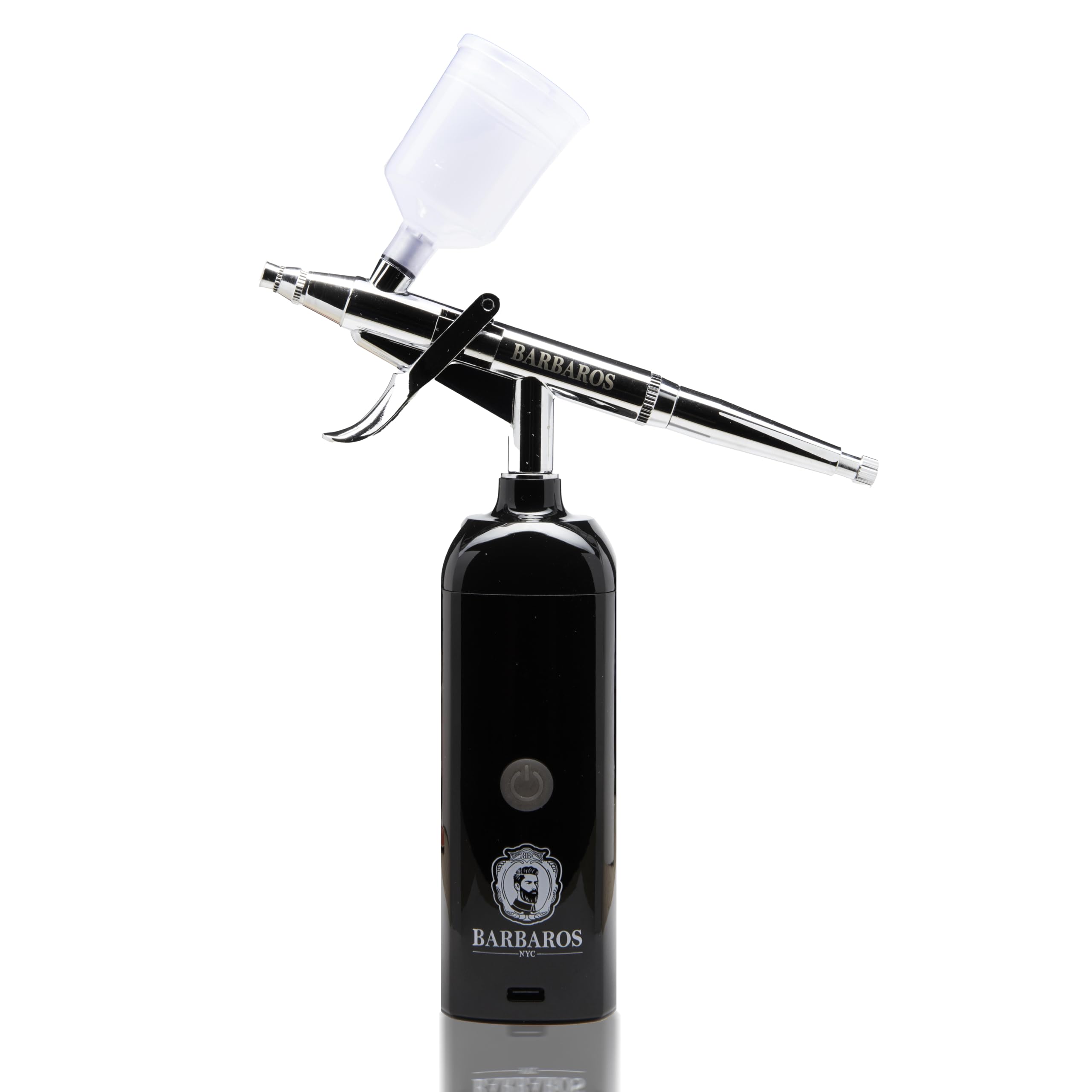 BARBAROS Airbrush Kit 35 PSI High Pressure Cordless Airbrush Gun, Portable Airbrush Compressor Set, Handheld Mini Rechargeable Air Brush for Barbers, Stylists, Painting, Nail, Makeup
