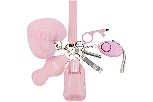 9-Piece Women's Essential Safety Keychain for Enhanced Protection