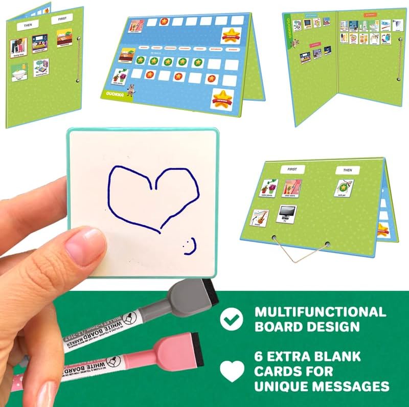 Miniatura 6 de QUOKKA 145 Tabla de tareas de recompensa para varios niños Juguete de rutina de comportamiento para niños autistas de 5 a 7 años de edad