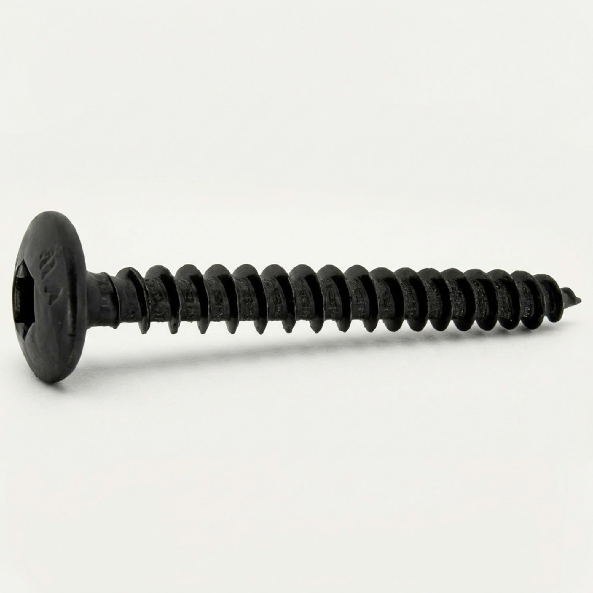 100 Vis Penture Torx acier zingués Noir 7,0 mm - Longueur 70 mm
