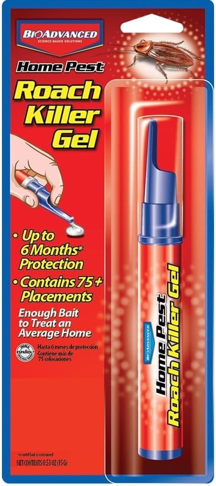 BioAdvanced Home Pest Roach Killer Gel Applicator, 15 Grams