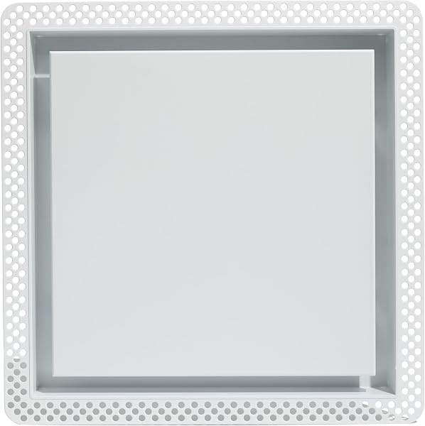 Fittes Flush Exhaust Mount [Lite], Minimalist ABS Plastic Bathroom Ventilation Fan Upgrade Cover for Wall or Ceiling, Pr