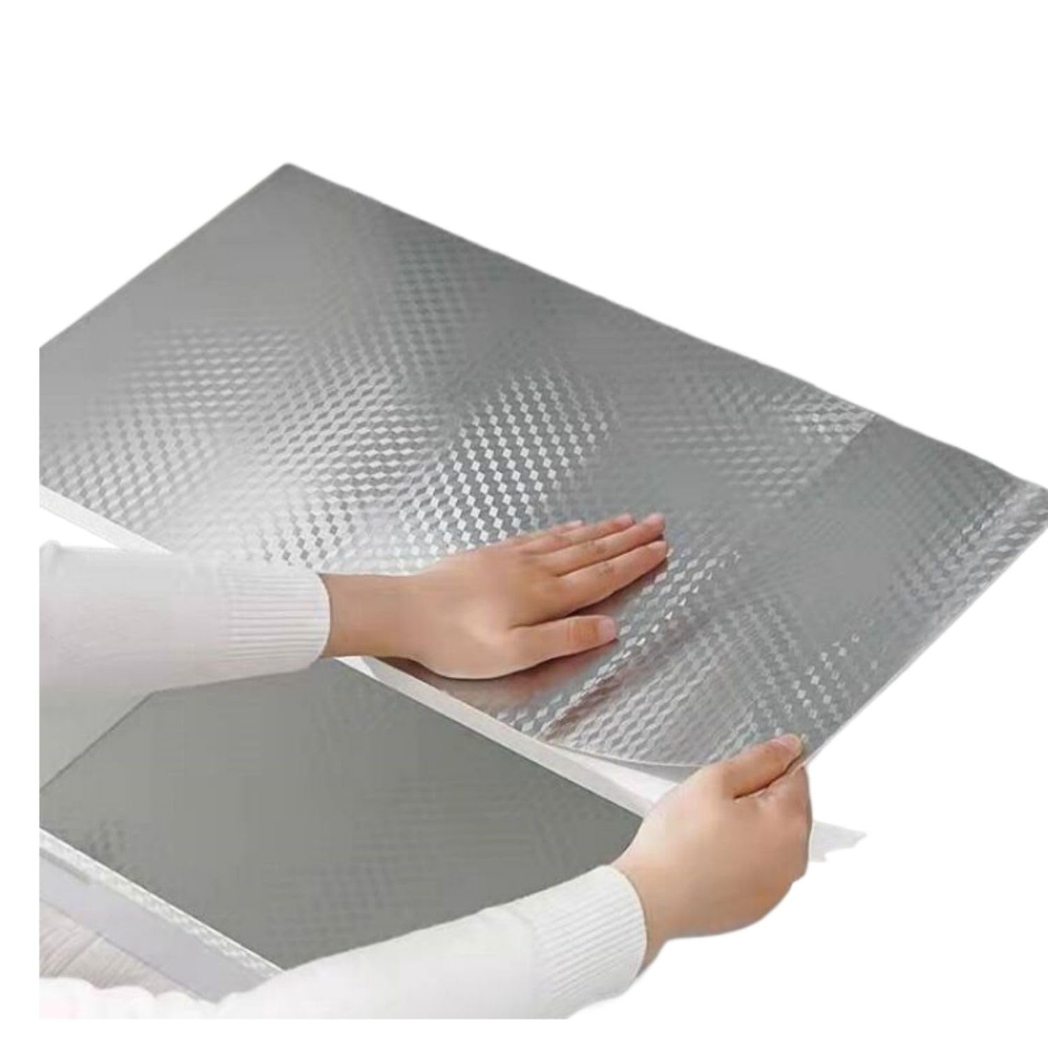 Aluminium adhésif de cuisine premium étanche et thermorésistant argent gaufré 61cm