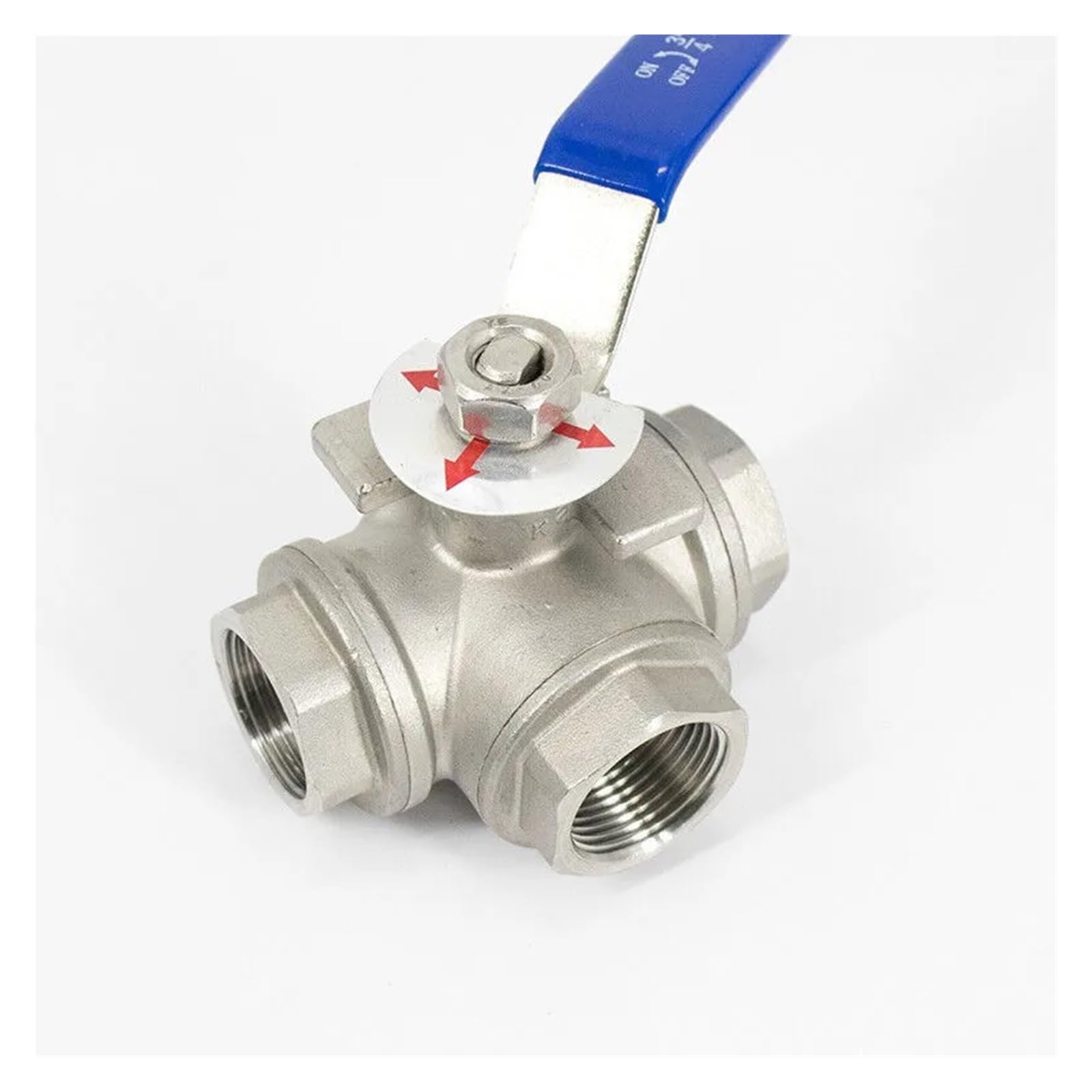 Vanne 3 voies 1 pouce en acier inoxydable 304 usiné pour réseaux industriels DN25