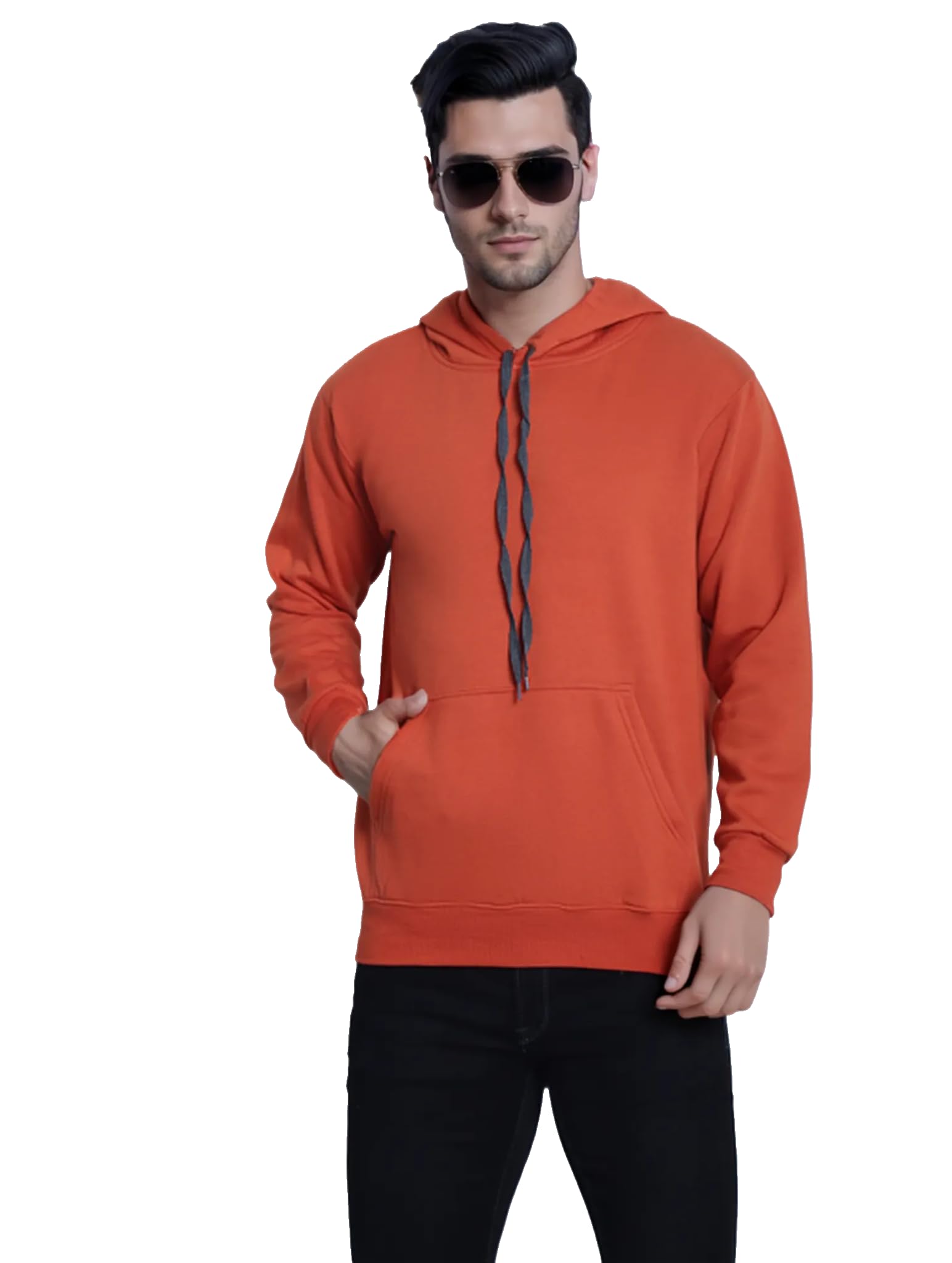Men Regular Fit Fleece ||Hoodie Solid||Sweatshirt-M3860-picture-19