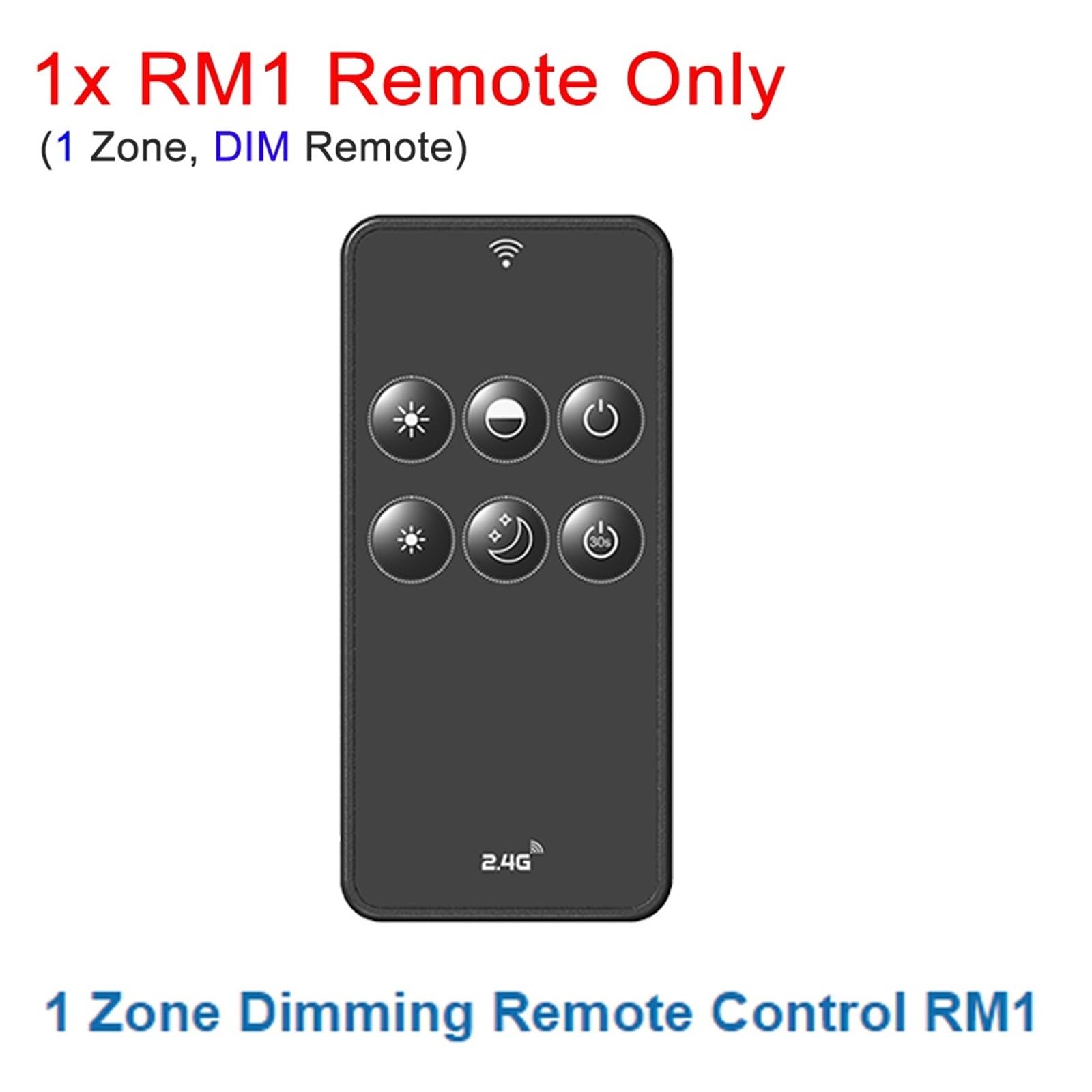 Atenuador LED S1-B(WT) 2,4G control remoto 220V 110VAC regulador triac, adecuado for bombillas LED regulables(RM1 Remote Only)