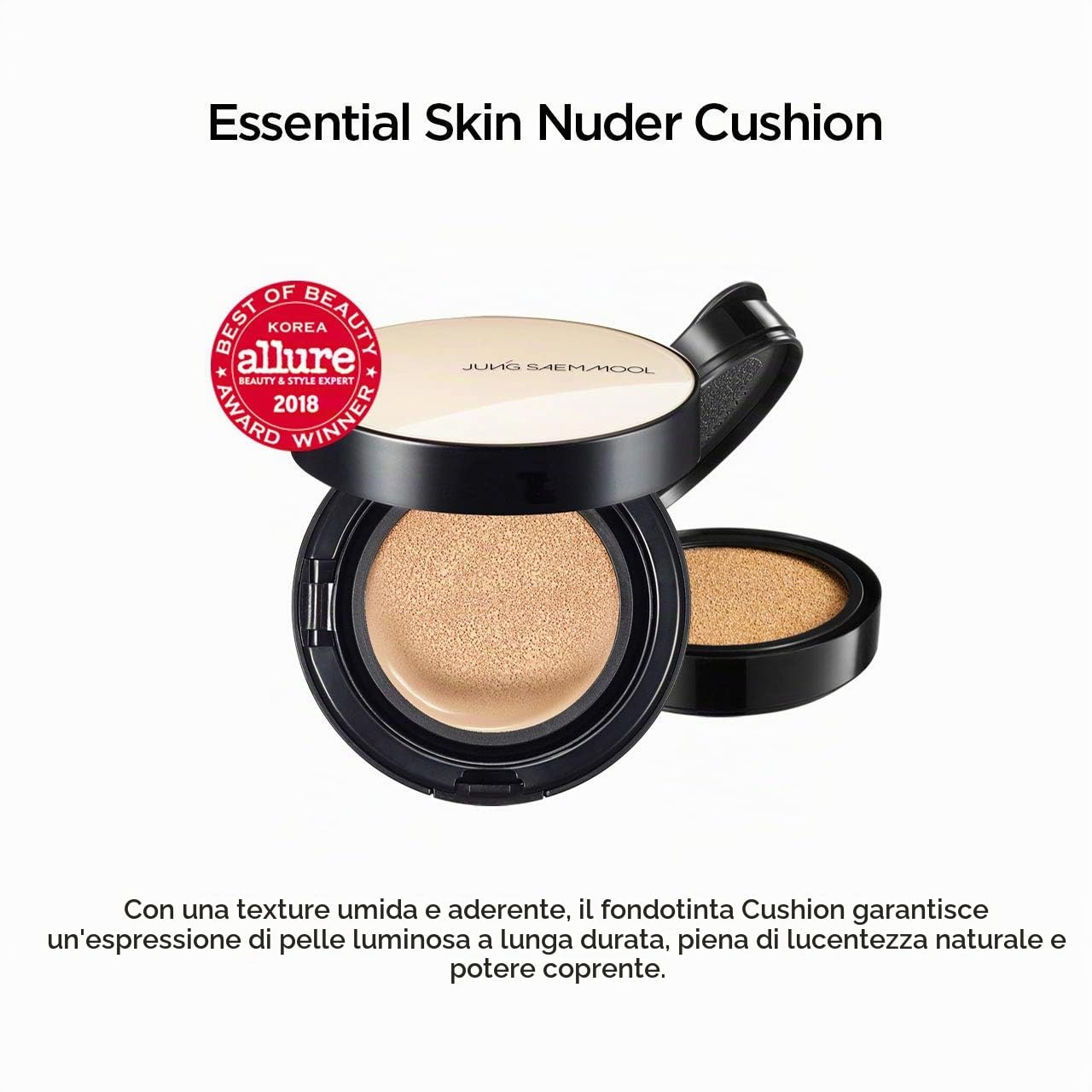 JUNGSAEMMOOL Essenziale NUDER pelle cuscino 14g con ricarica 14g (luce)