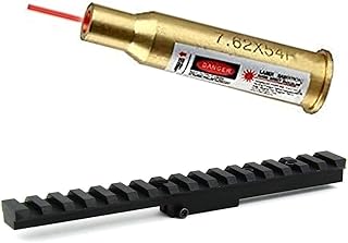 Combo of 1" Diameter Low Profile Rifle Scope Rings Picatinny Mount System with M38, M39 and M44/Mosin Nagant 91/30 Scope Mount Picatinny Rail - Gotical
