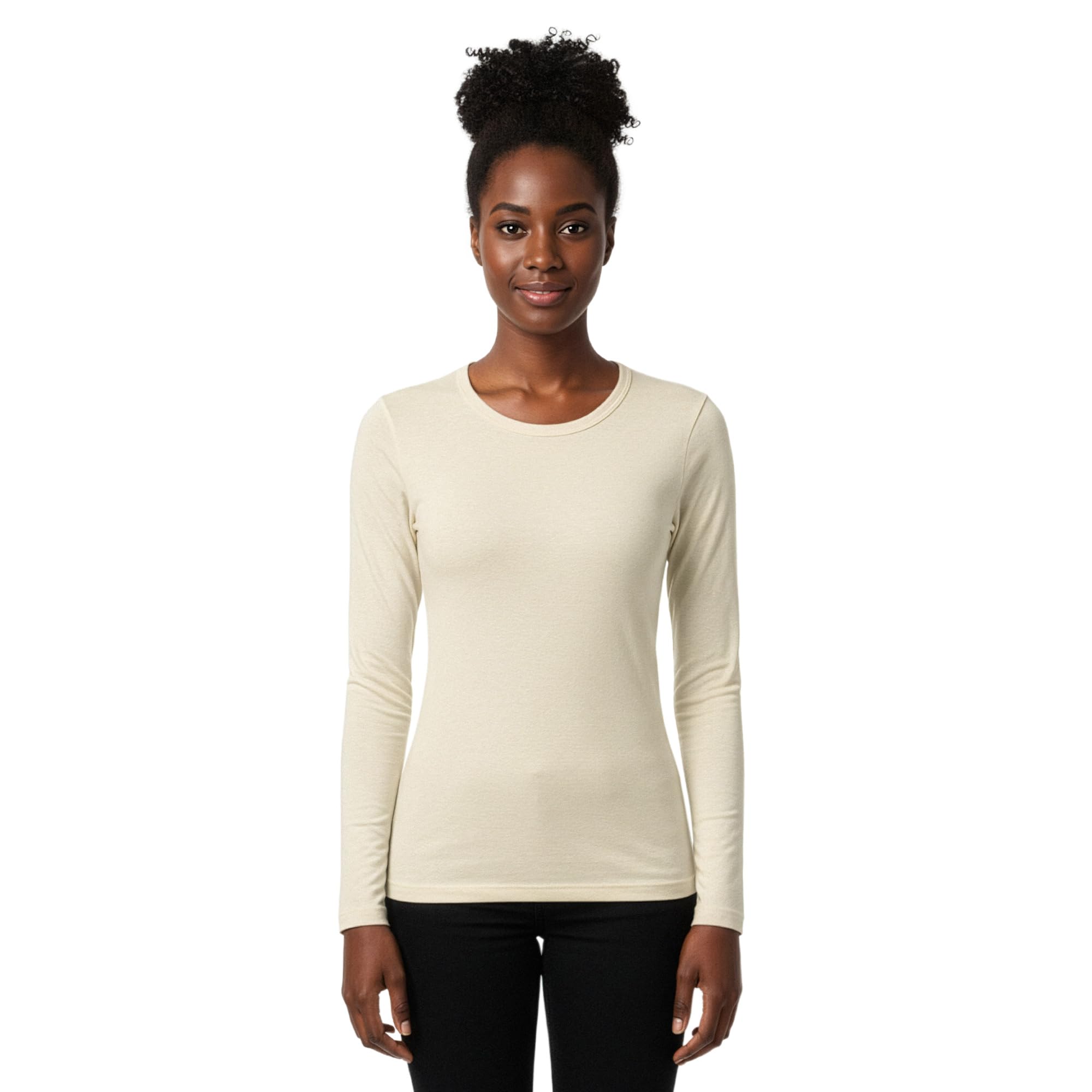 menique 100% Merino Shirt Damen Langarm – Warmes Unterwäsche Oberteil 160 GSM Baselayer Longsleeve Thermounterwäsche Atmungsaktiv & Geruchshemmend für Sport, Ski & Wandern