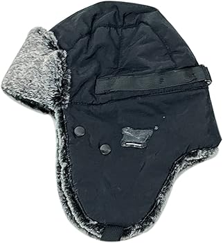 ZffXH Chapeau De Trappeur D'hiver Chaud Pour Homme Et Femme Avec Cache- Oreilles, Rouge Et Noir/long