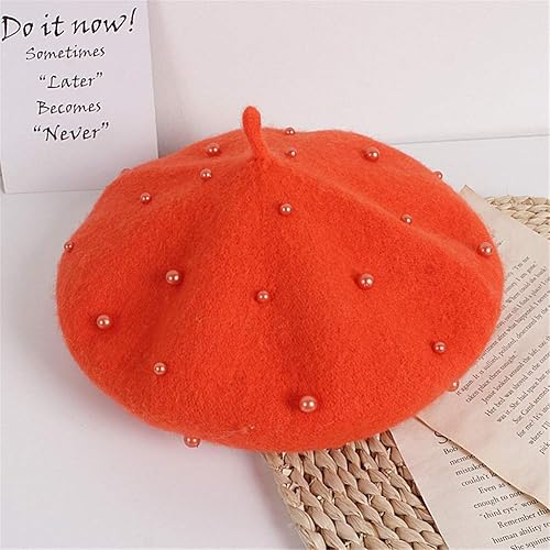 Miniatura 12 de Gorros de boina de perlas para bebés y niñas, sombreros de lana para fiesta de bebé, sombreros de primavera y verano, accesorios para bebés de 2 a 6