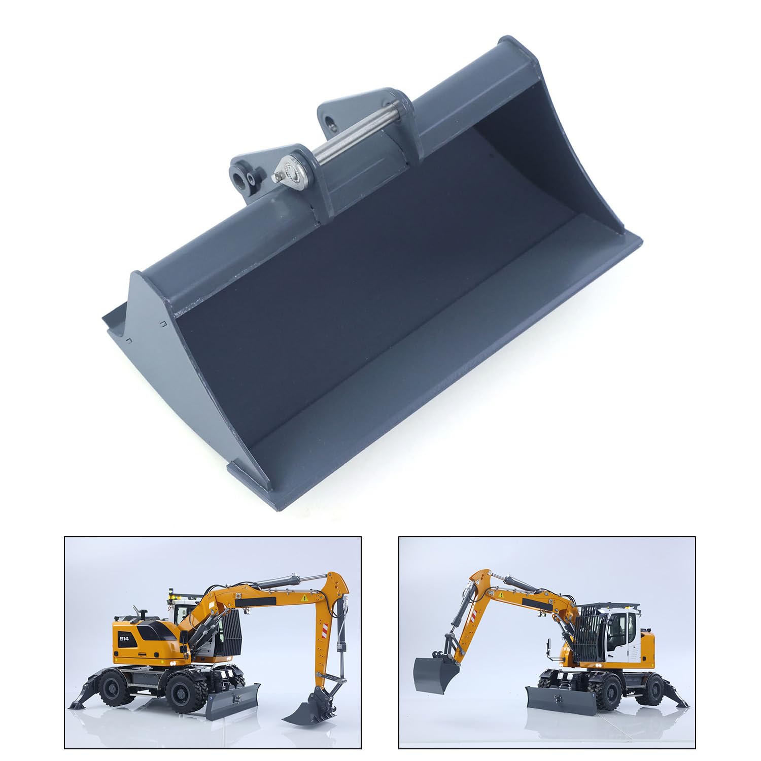 TOUCAN RC HOBBY Metall Flach Eimer für 1/14 Hydraulische RC Bagger 914 Funks teuerung Bagger Teile