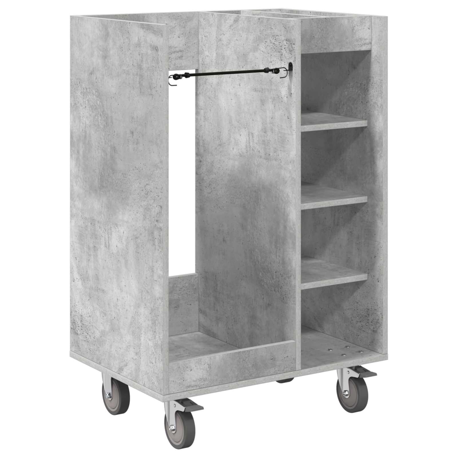 Gecheer Golfschrank mit Rädern, Aufbewahrungsschrank für Golfzubehör, 65 x 45 x 98 cm, Holzschrank mit Metallrückwand, freistehende Regale, für Garage oder Wohnraum