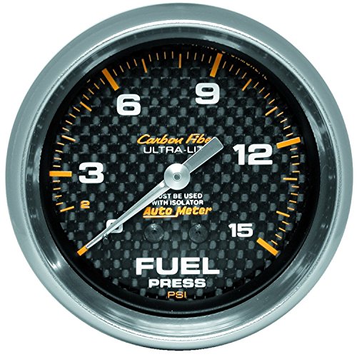 Auto Meter 4811 Carbon Fiber Mechanical Fuel Pressure Gauge #TOP19