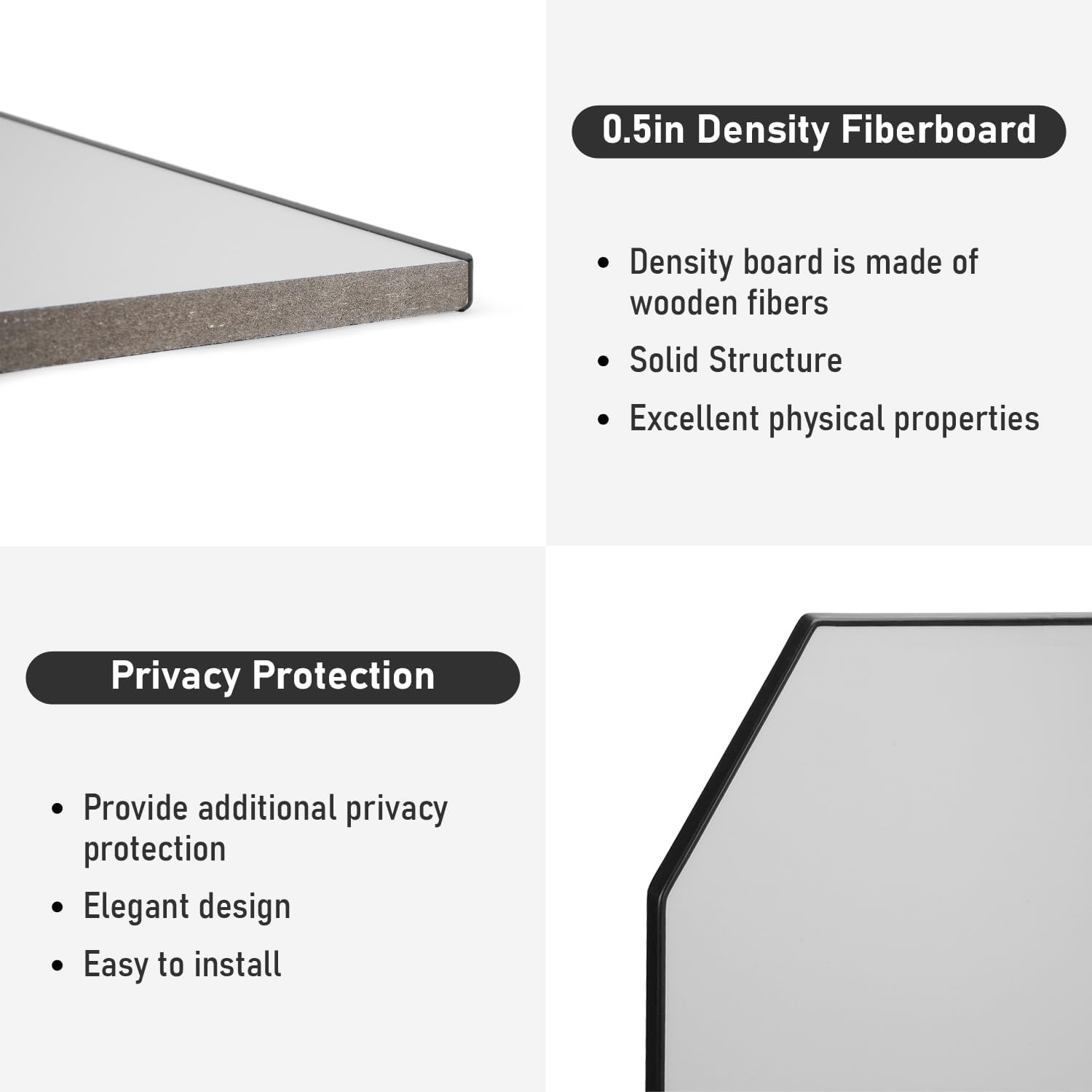 Urinal Partition,Bathroom Partition,Toilet Protection Divider,Wall-Mounted Urinal Screen Toilet Partition for Hotel,Schools,Shopping Malls Public Places,1 PCS