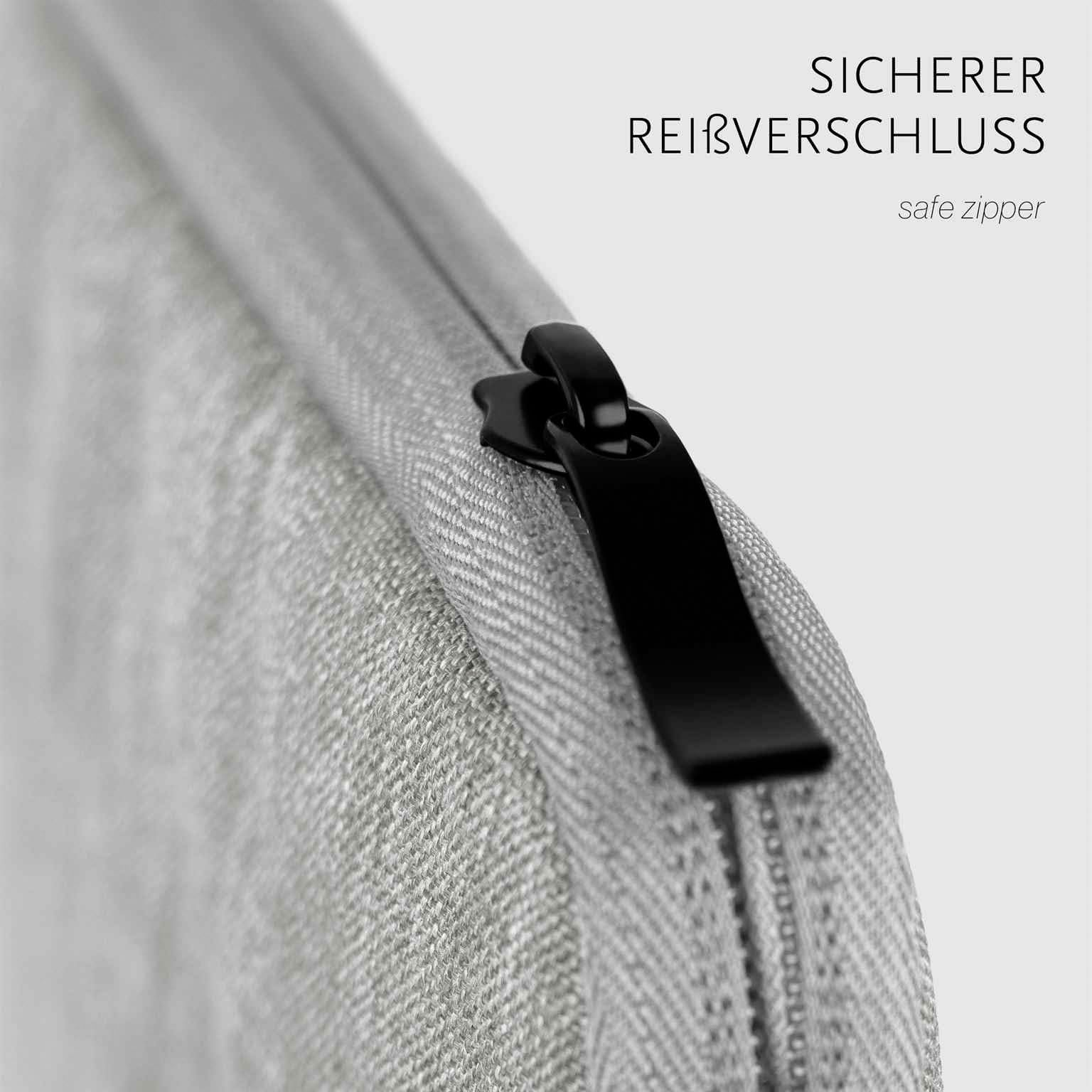 moex Custodia per tablet Huawei MatePad 11.5 (2025) Custodia con cerniera e scomparto per accessori, nylon tessuto custodia morbida imbottita, custodia protettiva minimalista Dash Case, grigio