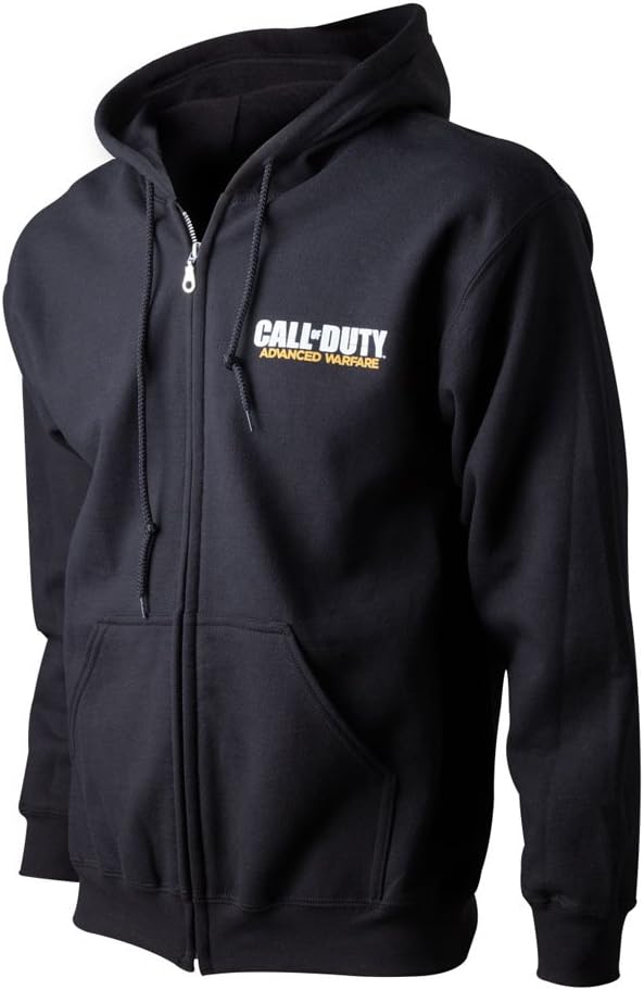 CALL OF DUTY Advanced Warfare Sentinel Task Force Full Length Zipper Hoodie (X-Large, Black)