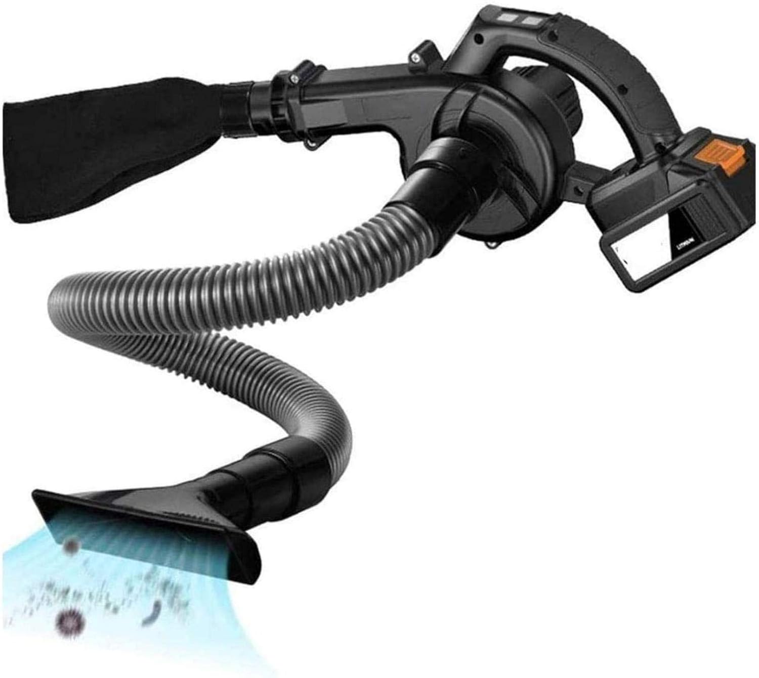 Universal Leaf Blower 2-in-1 Electric Leaf Blower Leaf Vacuum Cleaner Wireless Turbine Fan 2-Speed Lightweight Perfect with Household Work for Garden Suitab