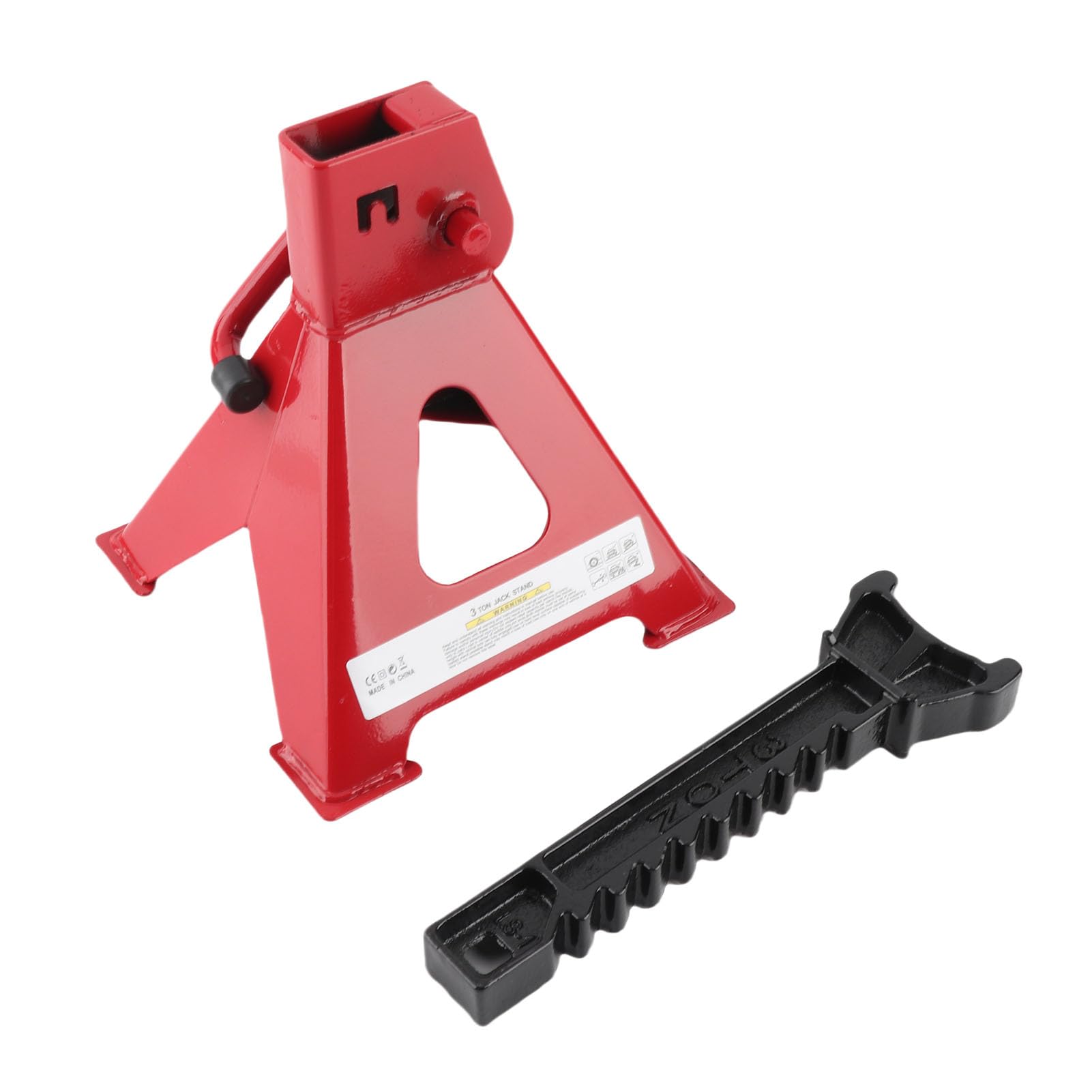 Cavalletto Jack Resistente da 3 Tonnellate per Stabilizzazione Supporto Sollevatore Regolabile per Camion SUV Acciaio Al Carbonio 2 Set per
