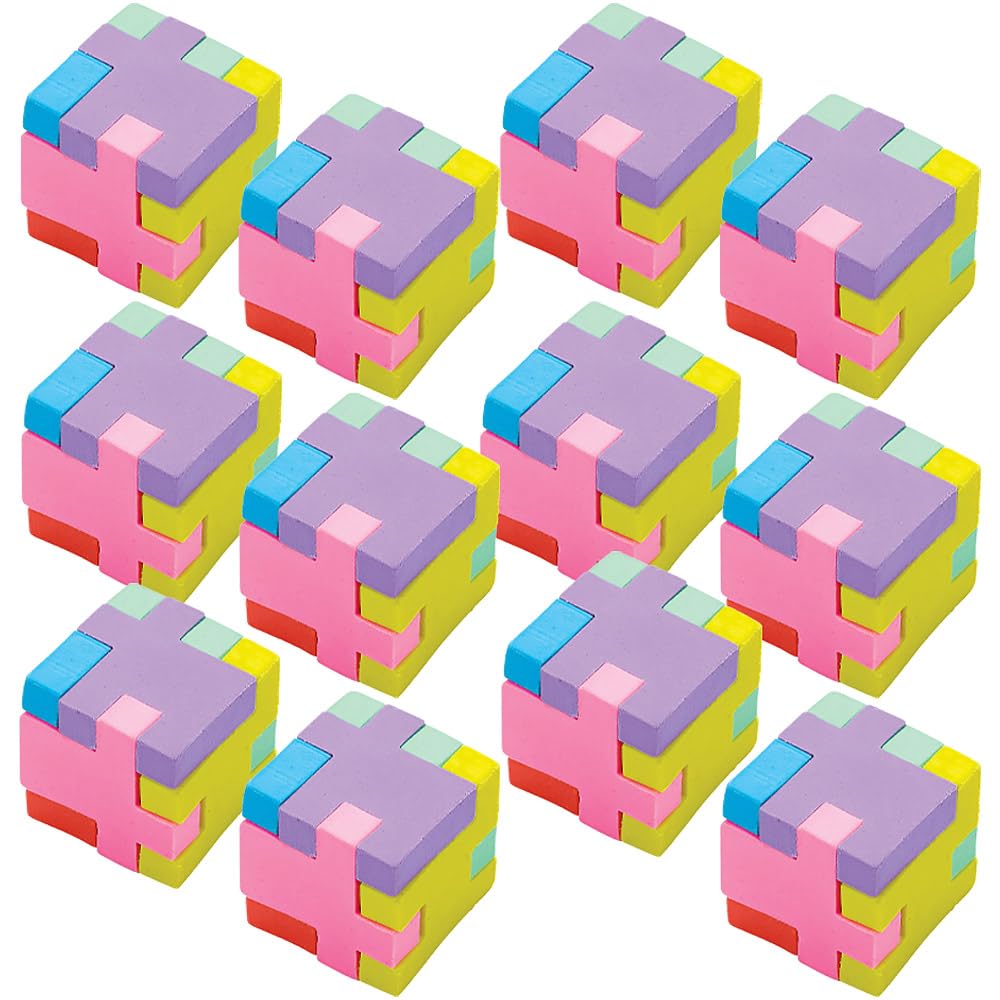 amscan Puzzle Cube Eraser Favors 12pcs
