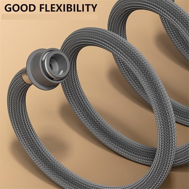 Ablaufschlauch für Waschmaschine, flexibler Geschirrspüler-Zulaufschlauch, Verlängerung, gewellter Waschschlauch-Adapter, gebogener Schlauch-Ersatz (für 3 m)