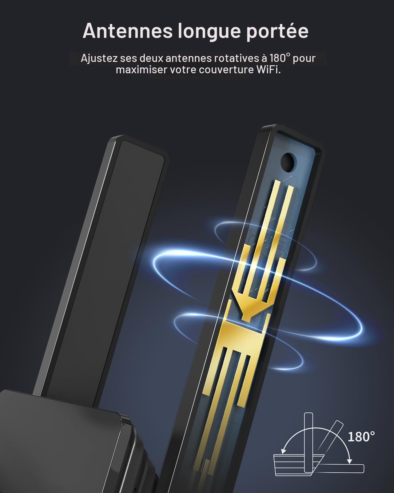 BrosTrend AX3000 Point d'accès WiFi 6, Gigabit Borne WiFi Double Bande, Jusqu'à 45 Dispositifs, WPA3