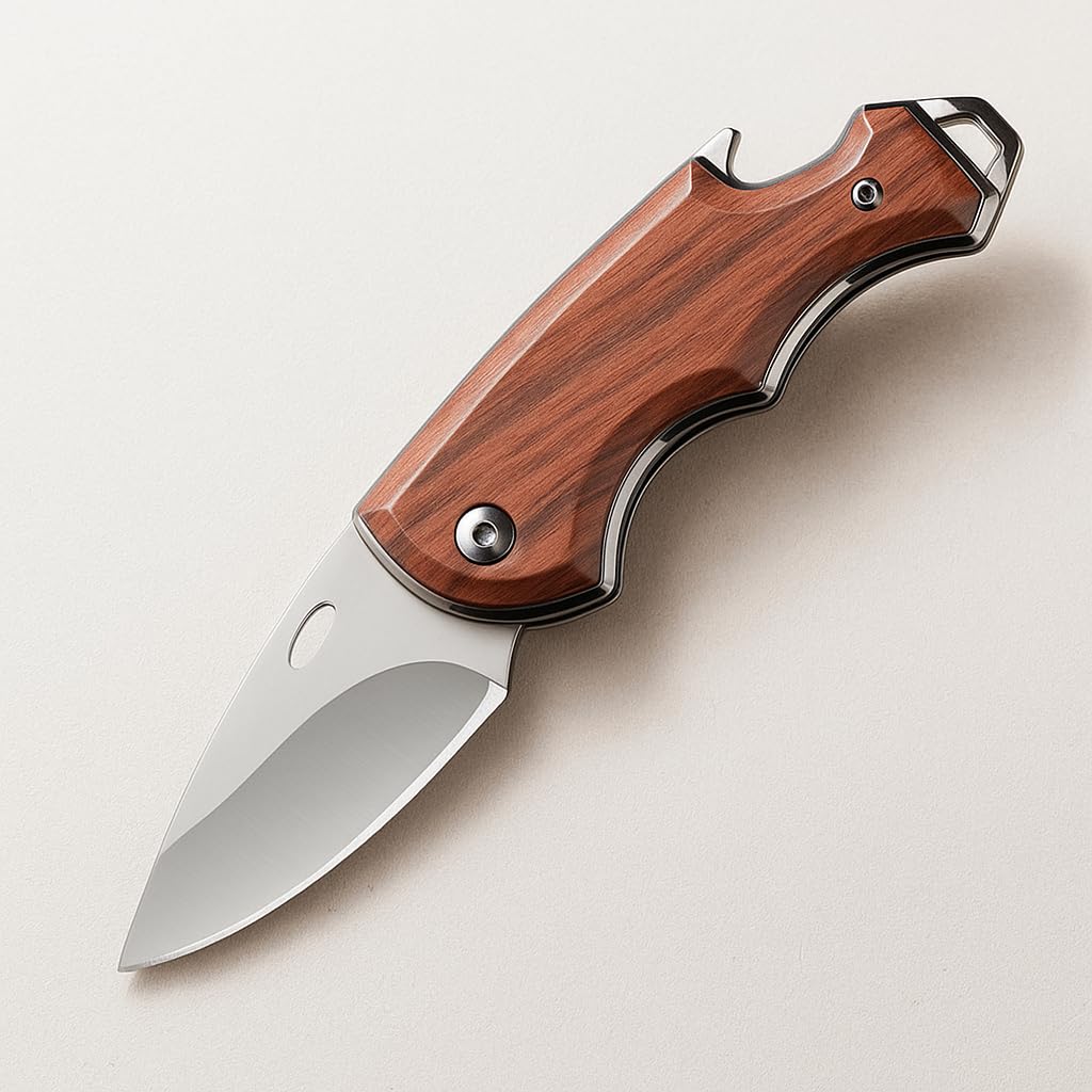 Machado Mini-Pocket Foldable (Manual) Knife | Compact Knife with ABS Plastic Handle, Sharp Stainless Steel Blade for Kitchen, Home,Travel & Utility