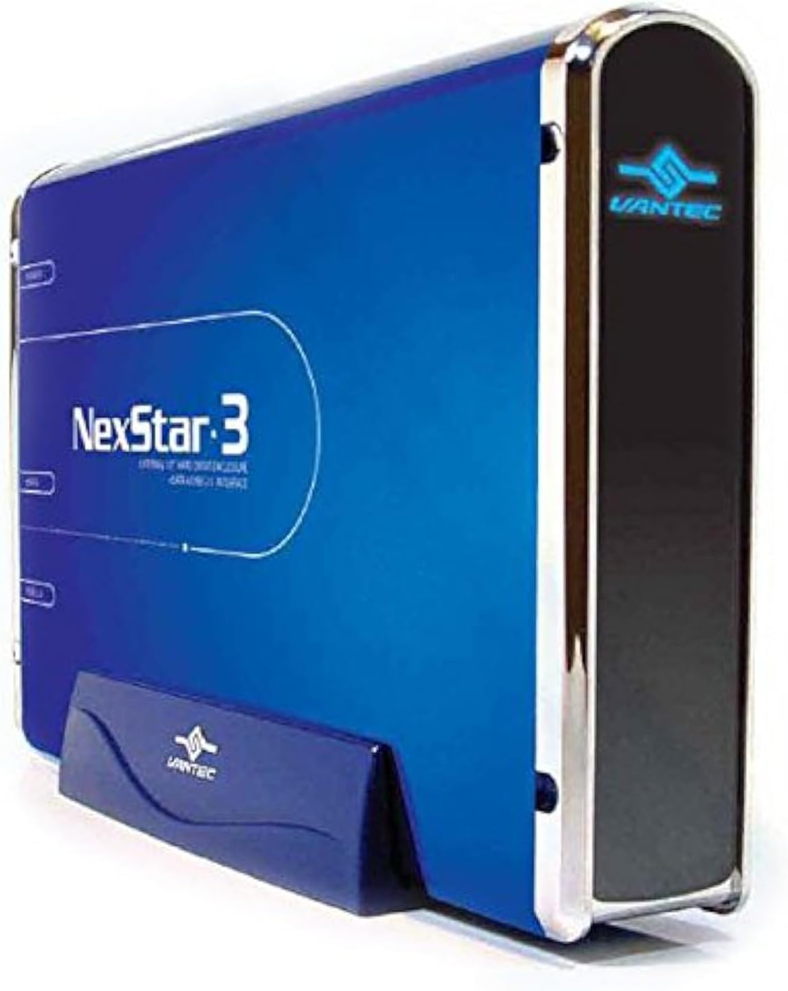 Vantec NexStar 3 NST-360SU-BL 3.5-Inch SATA to USB 2.0 and eSATA External Hard Drive Enclosure (Midnight Blue)