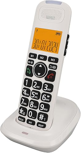 Miniatura 2 de Corded and Cordless Phone Expandable System with Digital Answering Machine and Call Blocking, Large 2in Screen and Photo Dial, for Home with