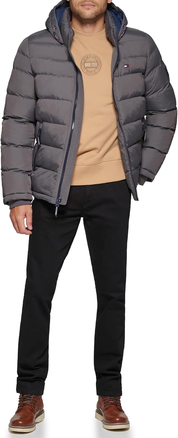 Tommy Hilfiger mens Hooded Puffer Jacket (Standard and Big & Tall) - Image 2