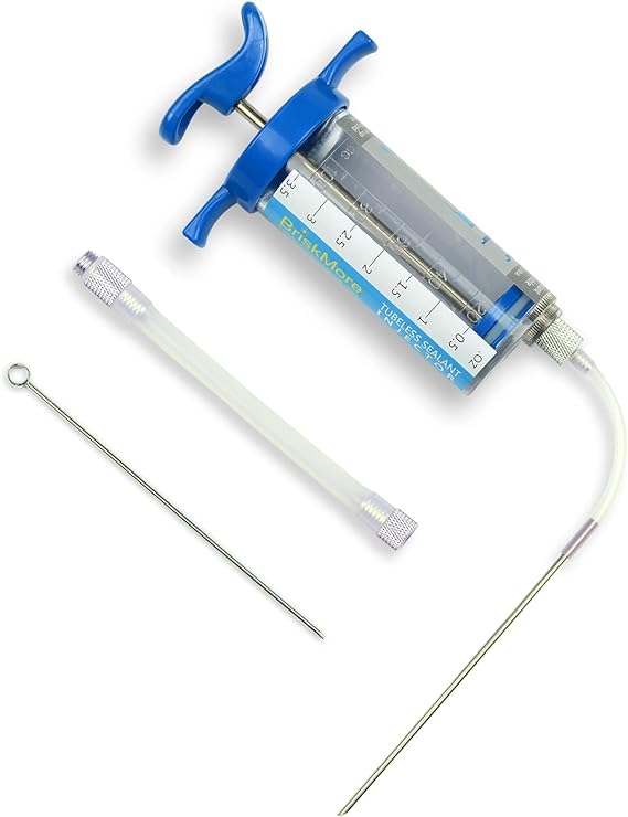 BriskMore Tubeless Sealant Injector for Tubeless Bike Tires,Cycling Sealant Syringe Capacity