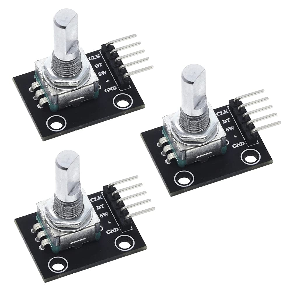 Amazon.co.jp: 3個セット KY-040 5V 360度 回転式 ロータリー