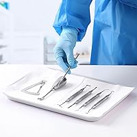 Vista 82 de JMU 20 bandejas dentales autoclave plástico Procedimiento plano para instrumentos, 13.25 x 9.75 pulgadas, tamaño B (rosa)