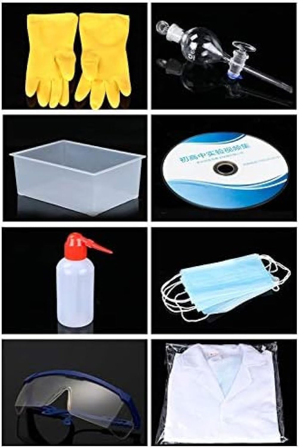 Set Completo di Attrezzature da Laboratorio per La Famiglia di Studenti di Chimica, Kit di Strumenti in Vetro per La Ricerca E Gli Esperimenti di Scienze Industriali