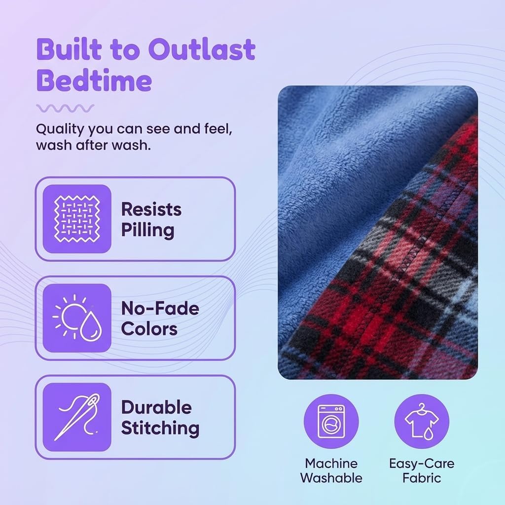 US Angels 3-Pack Boys Pajama Pants - Soft Micro Fleece OR Jersey Knit PJ Bottoms for Kids - Boys Sleepwear, Size 7-20 - Image 3