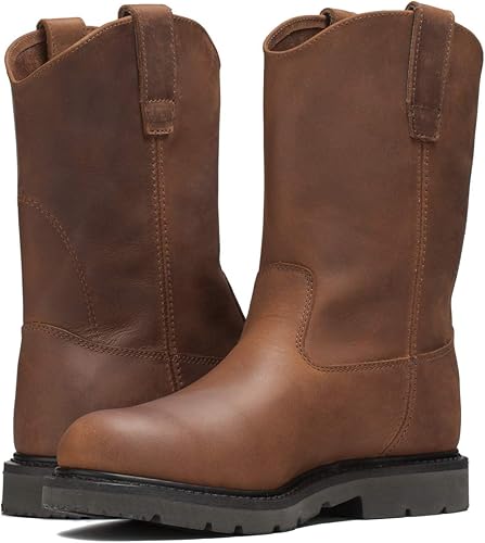 Miniatura 5 de Golden Fox - Botas de trabajo para hombre de cuero Wellington para granja y construcción