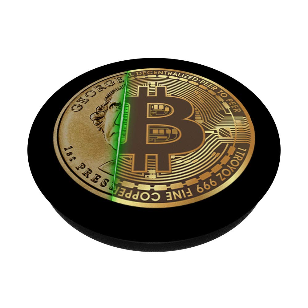 Amazon.com: BTC borra moneda de dólar de EE.UU., Rise of Bitcoin PopSockets  agarre y soporte para teléfonos y tabletas, Negro : Celulares y Accesorios